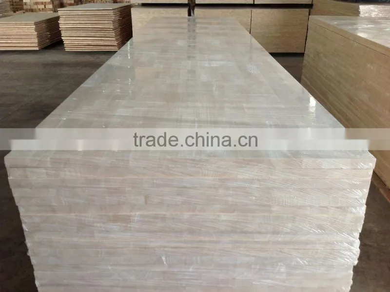 Rubber wood finger joint board for Europe market/rubber wood panel