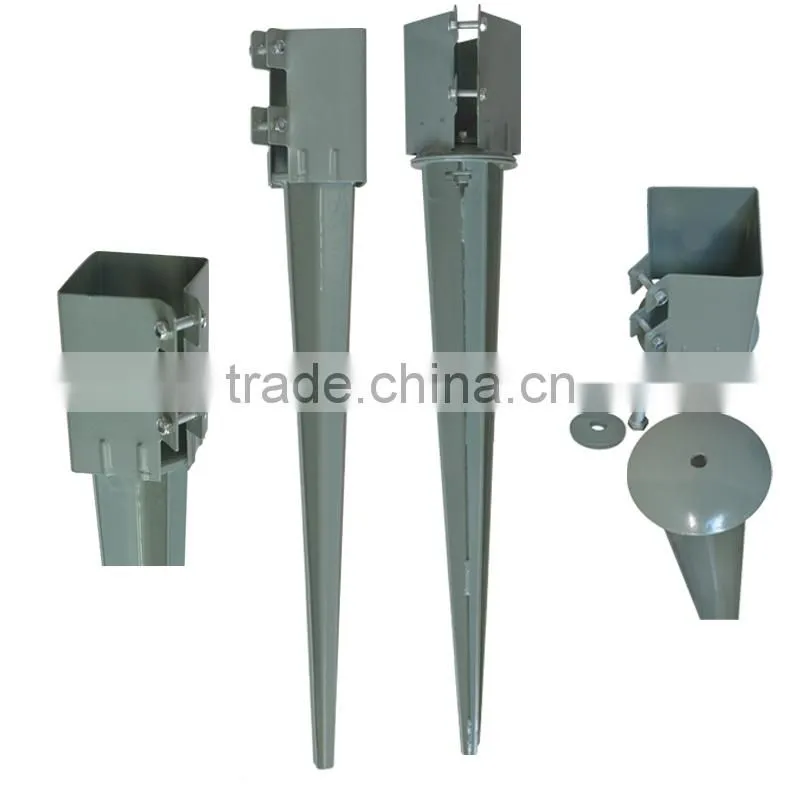 4" x 4" x 750 mm Spike Drive Down Fence Post Bolt Grip Support Like Metpost Holder