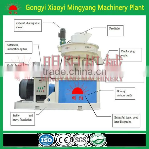 2016 Manufactory outlet High Efficiency Ring die Biomass wood pellet machine for sale