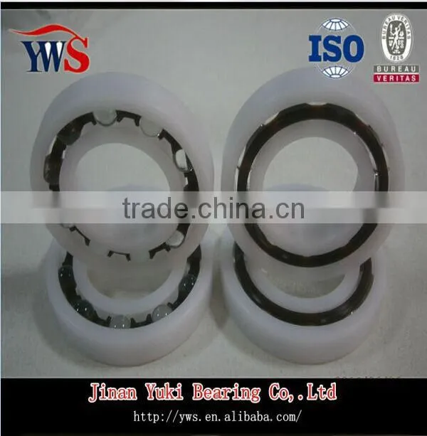6208 low weight POM plastic bearing deep groove ball bearing