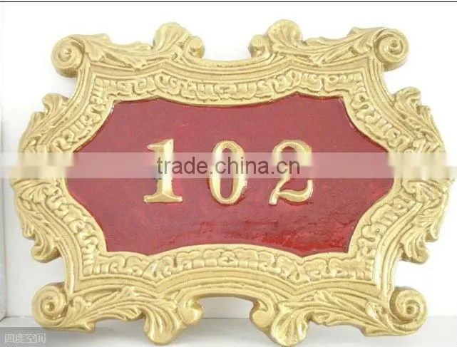 wall mounted nameplate