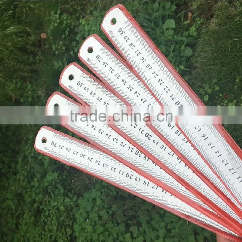 Top quality Shool and office stationary Stainless steel 30cm ruler with high quality