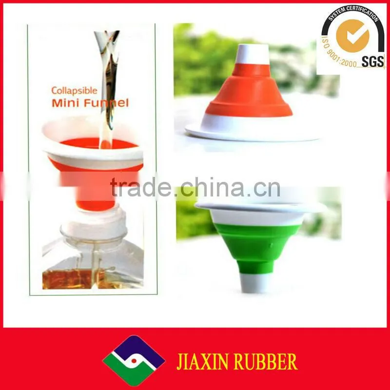 New arrival durable silicone collapsible funnel foldable funnel for liquid transfer
