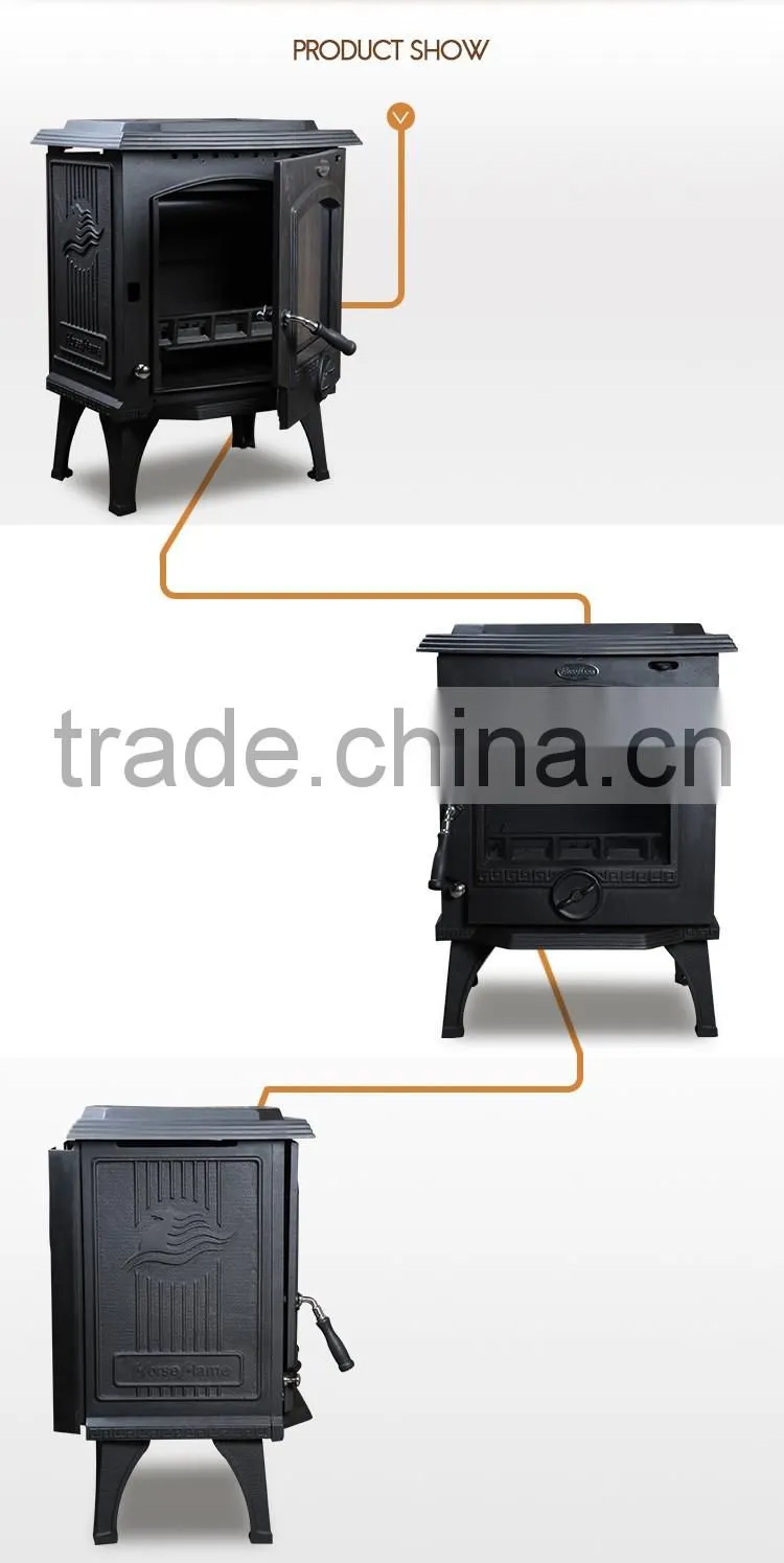 New Product Cast Iron Wood Burning Stoves/Fireplace for Home Heating DHF517B