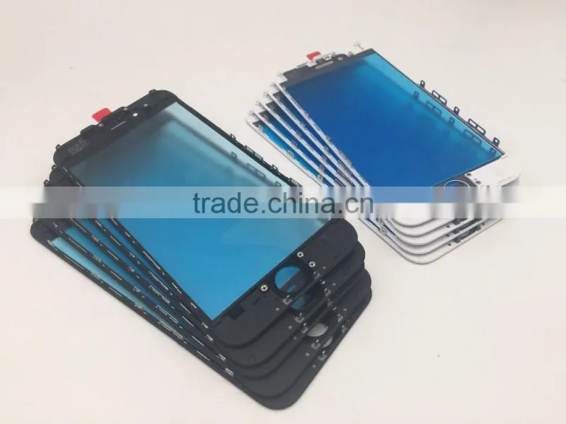 For iPhone 6 4.7 glass with frame combo replacement LCD Refurbishing via Cold press