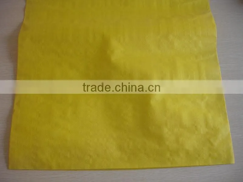 Yellow color Cheap price PP woven bag with Good quality