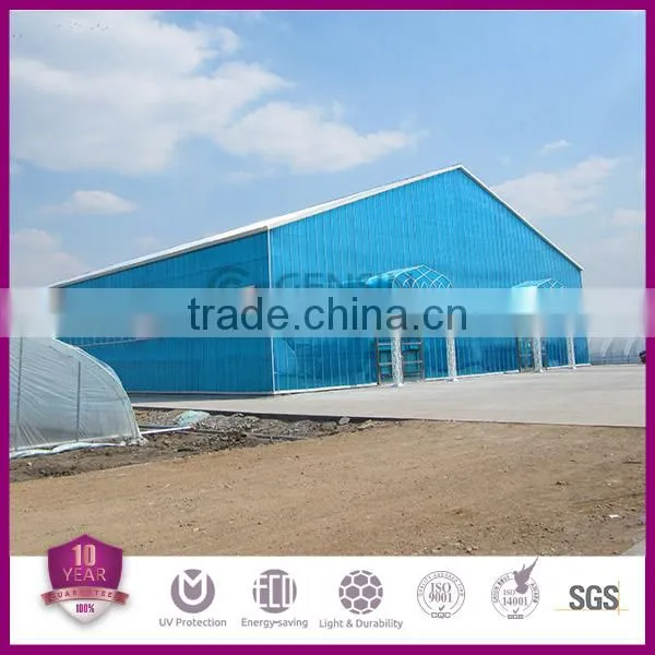10 Years Guarantee 8/10mm Cheap Polycarbonate Greenhouse Sheet
