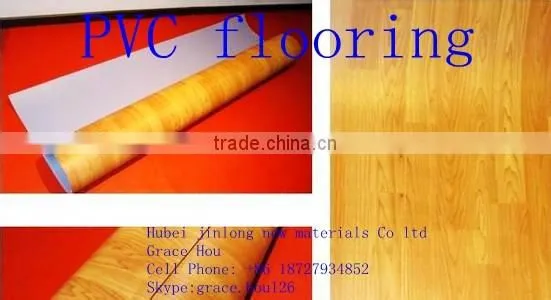 Hot sale indoor household plastic PVC flooring