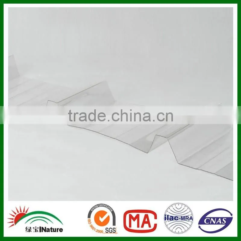 1.2 mm Polycarbonate Corruaged Sheet roof and PC canopy