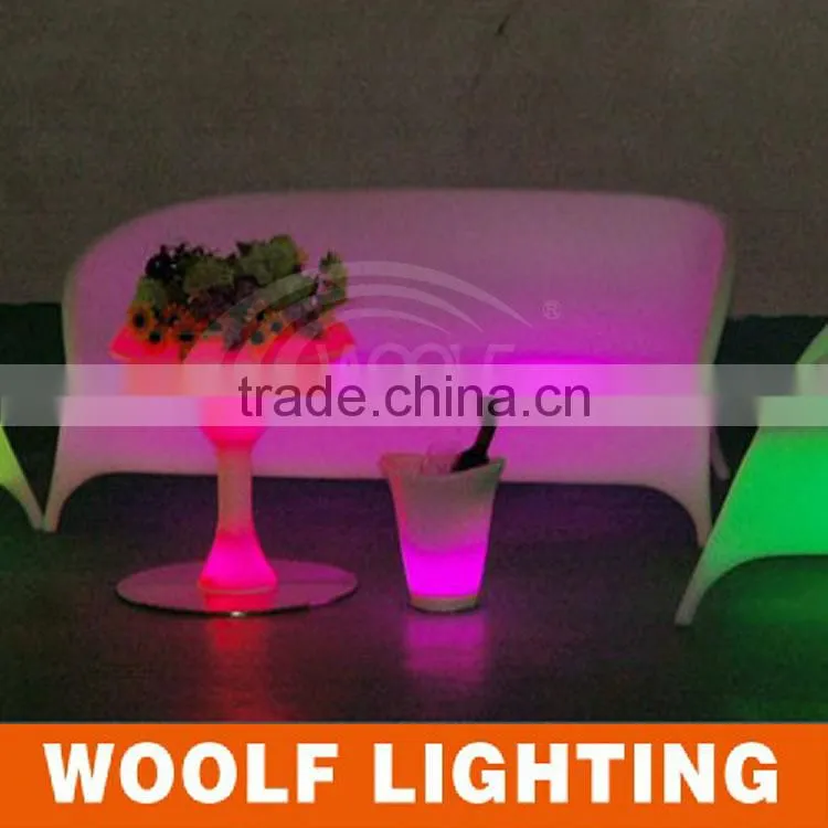 One-Three Seat Illuminated LED Leisure Sofa for Living Room and Coffee Shop