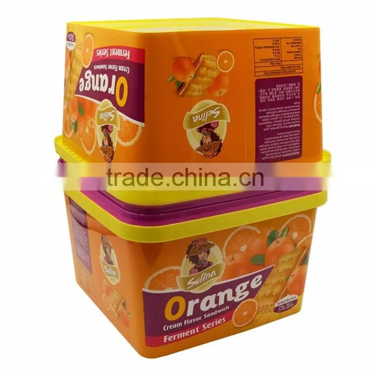 Danisa Butter Cookies Biscuit Box with Logo Printing, Food Container Set with Lid
