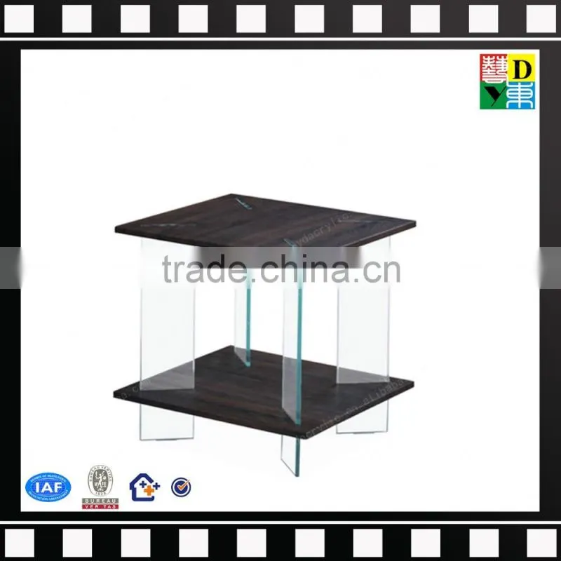 Modern clear plastic coffee table costom PMMA trunk coffee table high quality pure PMMA transparent table from china