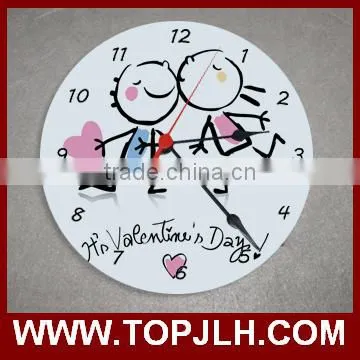 Topjlh good performance custom photo print sublimation wall clock
