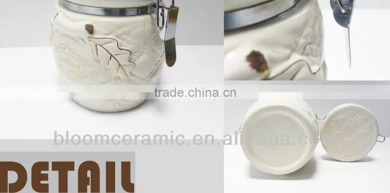 Ceramic sealed canister set