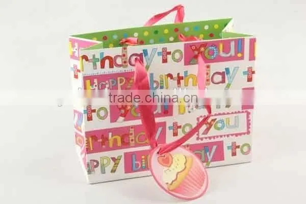 Foldable Gift Bag With Card/ Shopping Bag