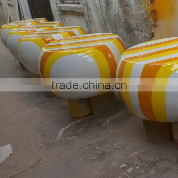 Big fiberglass round chair