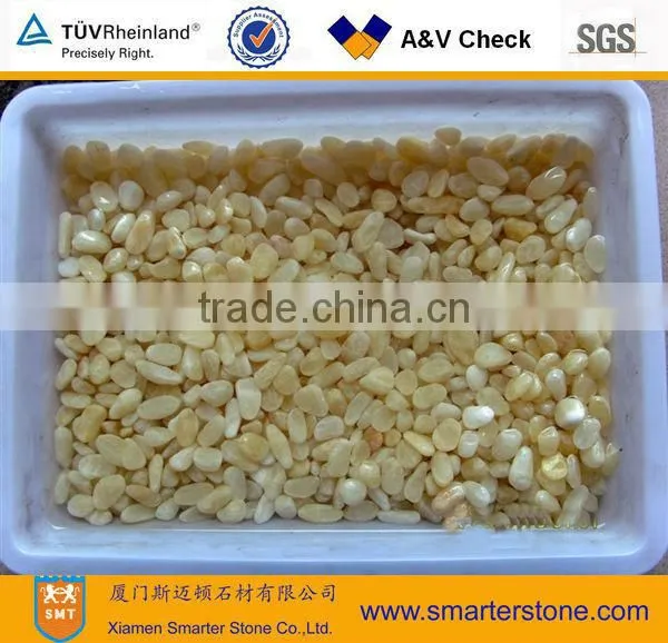 Cheap Machine-made Yellow Jade Pebble