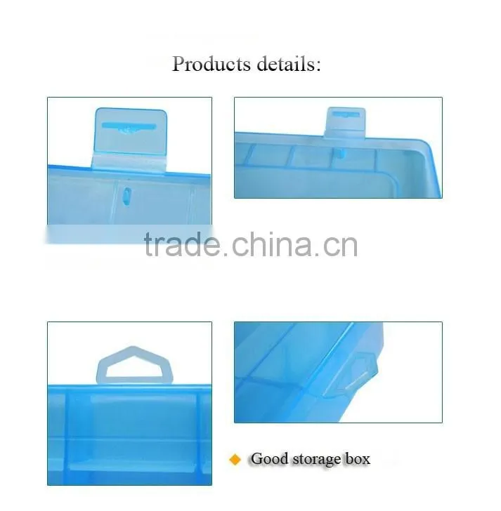 24 Compartments Adjustable Plastic Electronics Parts Gadgets Tool Storage Box with dividers