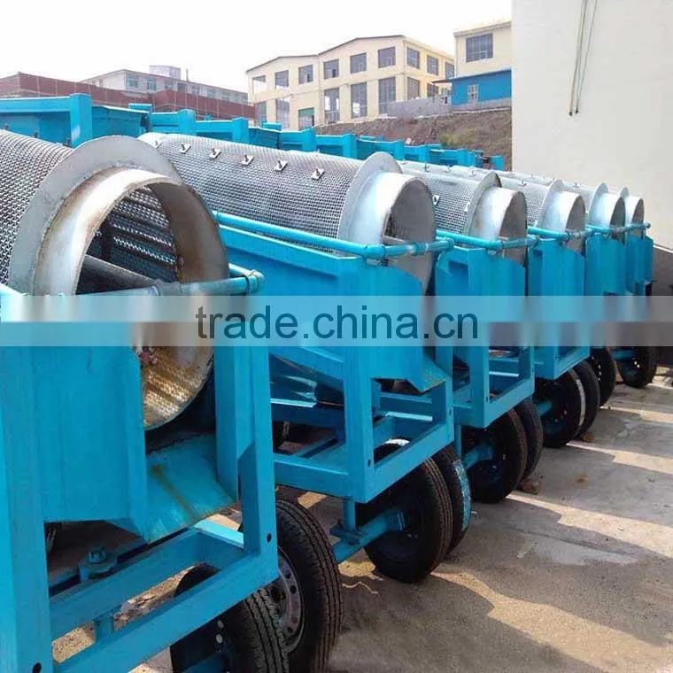 GL510 portable trommel for alluvial gold mining machine