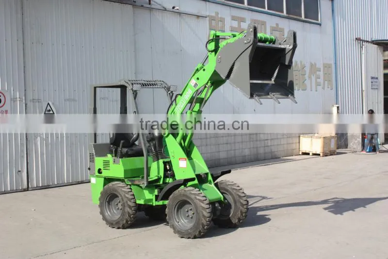 HZM 906 electric mini wheel loader ZL06 bucket with perkins