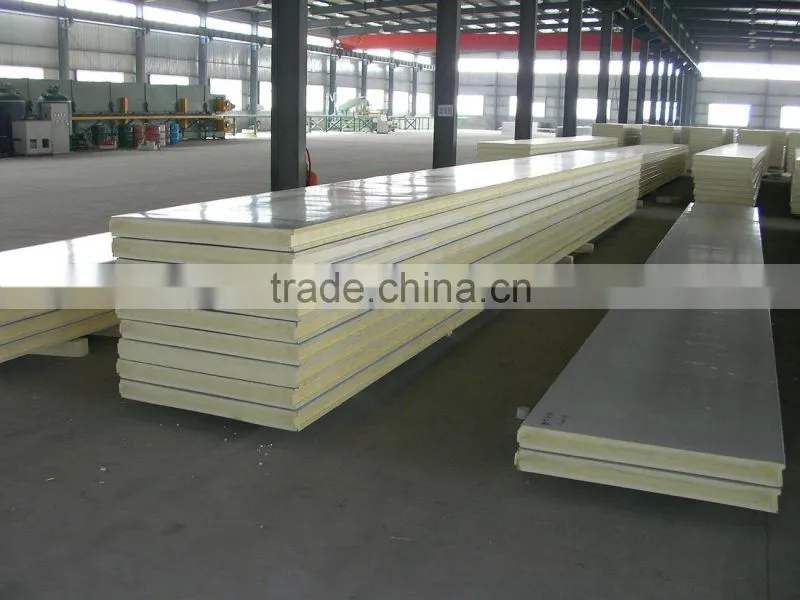 Manufactured home price insulated roof pu polyurethane used sandwich panel