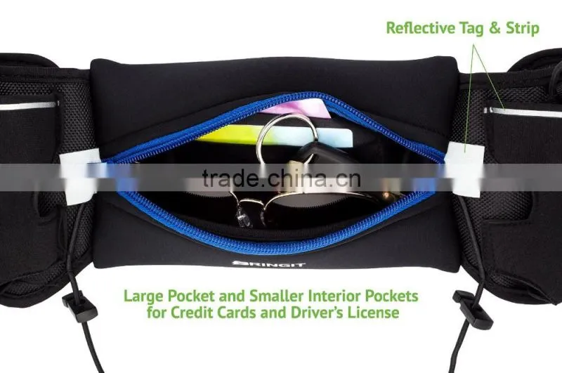 Running Belt with Water Bottles, Fuel Belt for Running, Race, Marathon, Hiking,