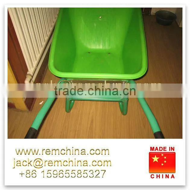 big plastic heavy duty green wheelbarrow WB5009S 85L