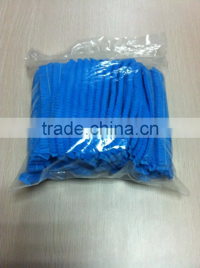 disposable non woven mob clip cap,non woven mob caps with elastic,disposable non wovwen caps for medical or food industry