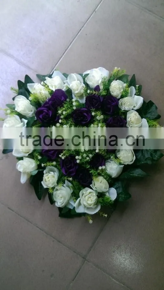 40*38cm real touch silk cloth artificial flower wall wedding backdrop decoration