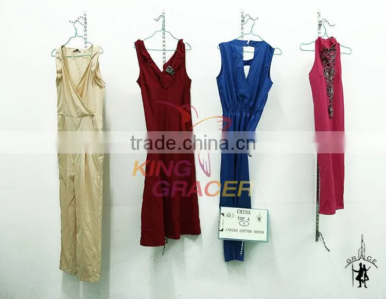 Made In China Stock Unsorted Original Ladies Cotton Dress Wholesale Second Hand Clothes