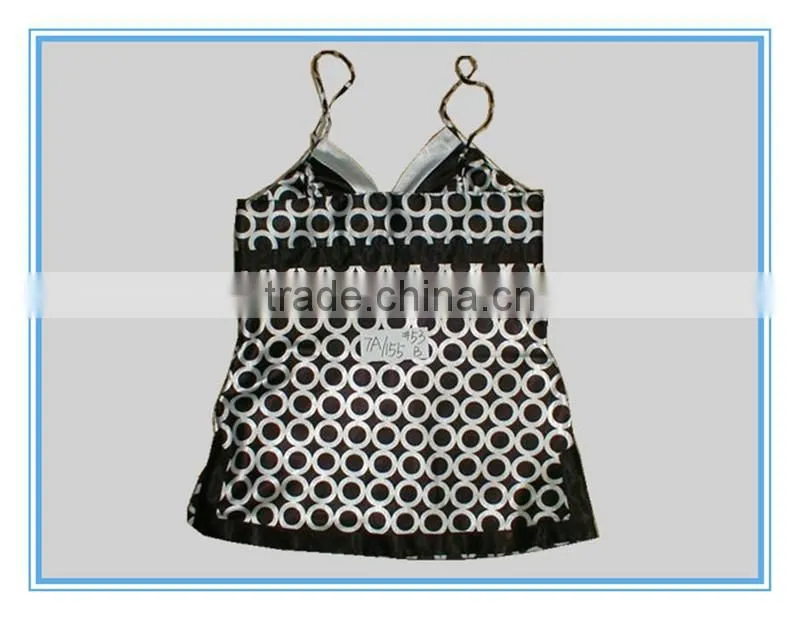 2016 Fashion Garment Womens Satin Sexy Camisoles