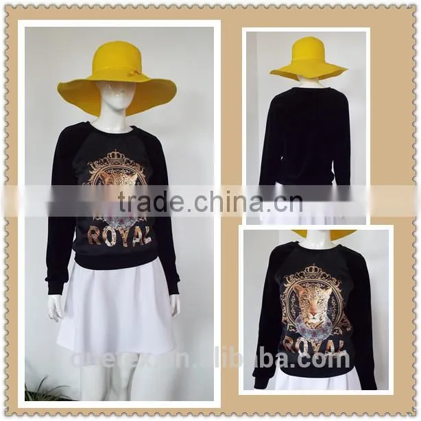Ladies' digital print sweatshirt