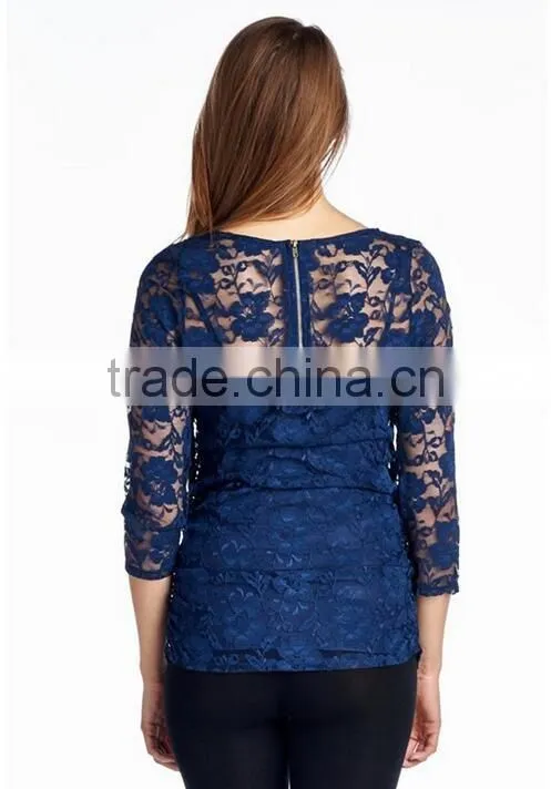 Wholesale office maternity clothes lace design clothing