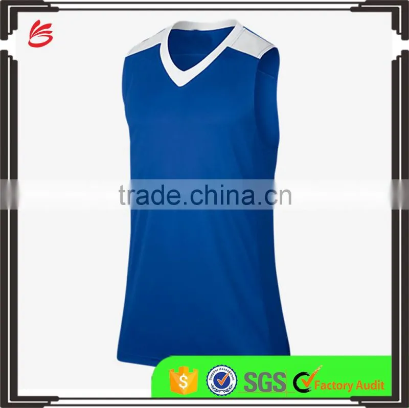 2017 customized new design basketball uniform men's sleeveless reversible cheap basketball jersey