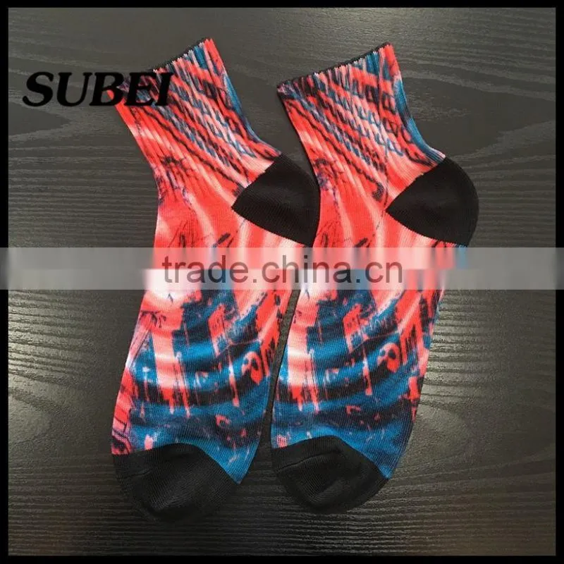 Cheap Custom Printing Dye Sublimation Sport Compression Socks