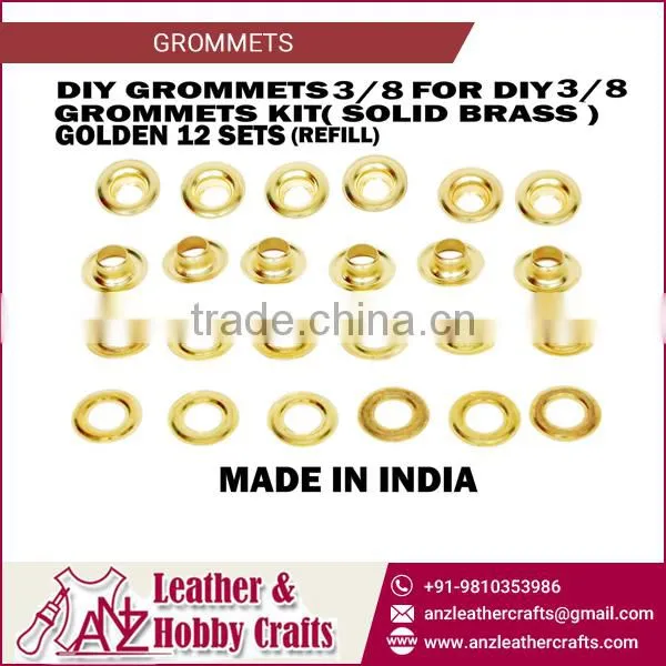 3/8 " Size Round Shape Metal Grommets/Brass Grommets at Low Market Price