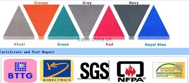 65 Polyester 35 Cotton 240GSM Anti Water Fabric for Jackets/Pants/Coverall