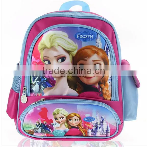 Wholesale Frozen school bag Elsa Anna backpack with pencil case Student school backpack