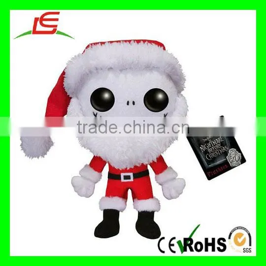 D942 Nightmare Before Christmas Santa Jack Skellington Doll Plush