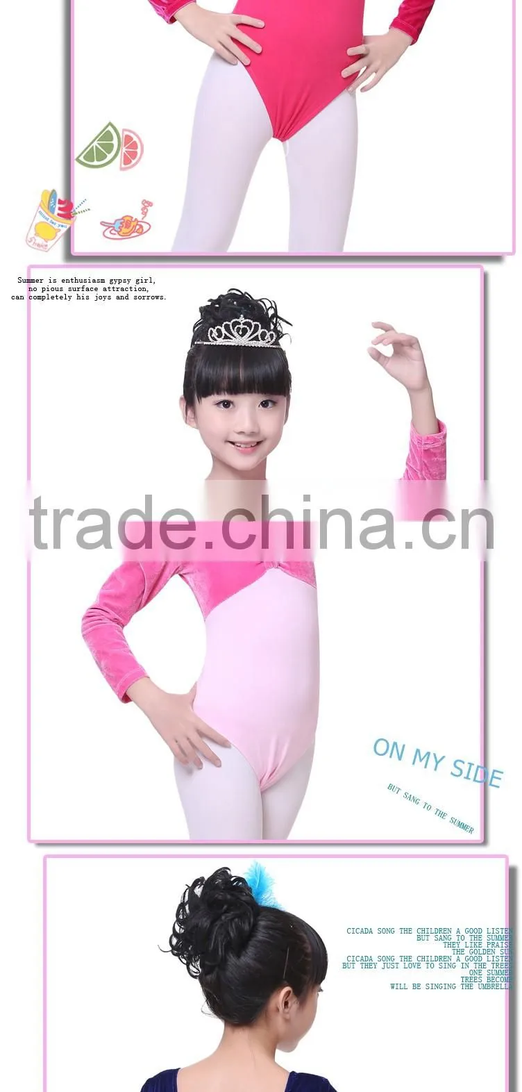 Performance Costume Dance Ballet Leotard Velvet Ballet Tutu Dress