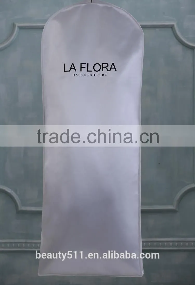 Breathable nonwoven wedding dress garment bag wholesale WB07