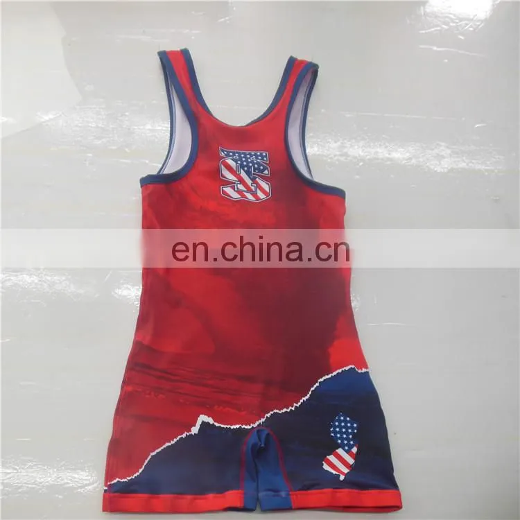 high quality men's 4xl sublimated custom wrestling singlets