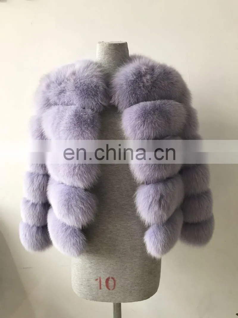 2017 genuine fox fur jacket outwear fur garment