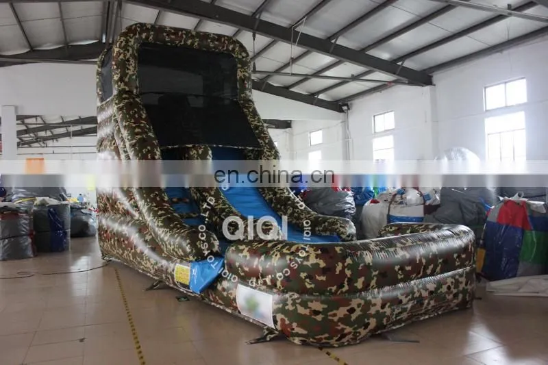 Military Camouflage water slide inflatable price