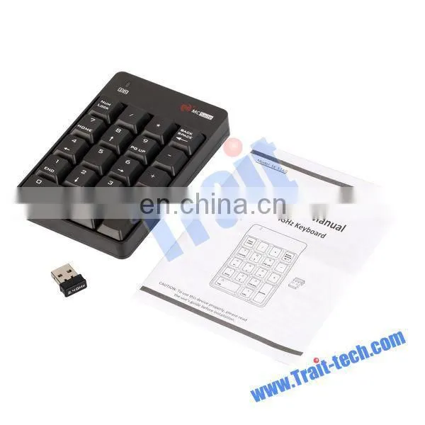 SK-51AG New USB Wireless Laptop Keyboard MC Saite Wireless Non-synchronous Notebook Computer Numeric Keyboard with 18 Keys