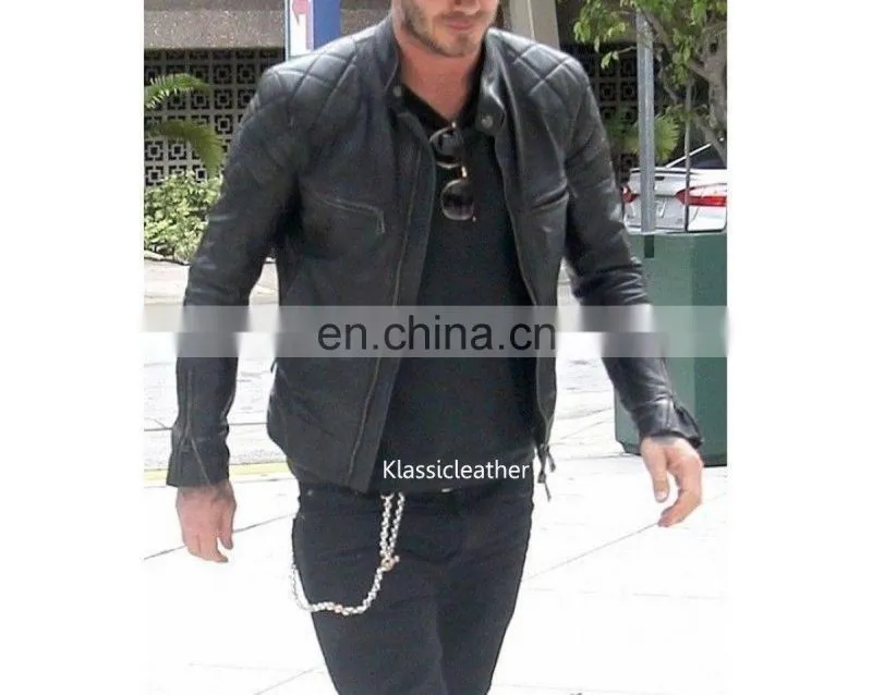 New Hollywood Quilted Biker Klassic Lambskin Leather Jacket