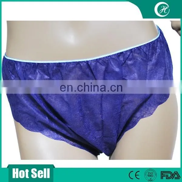 Disposable patient dark blue underwear brief
