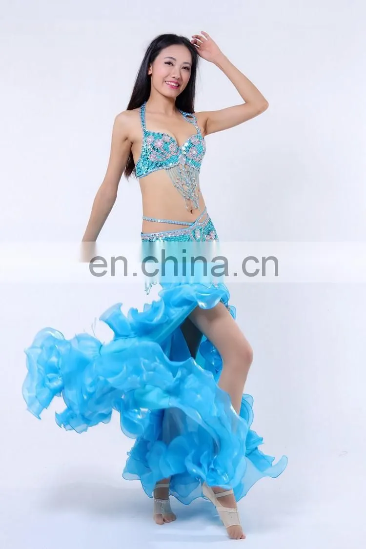 America elegant adult lady beaded tassel bellydance wear