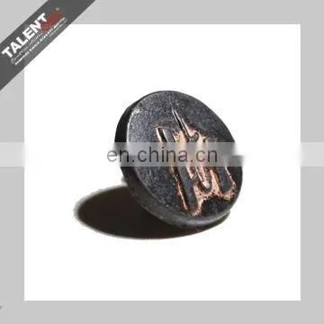 custom casting brand logo alloy rivet buttons for jeans