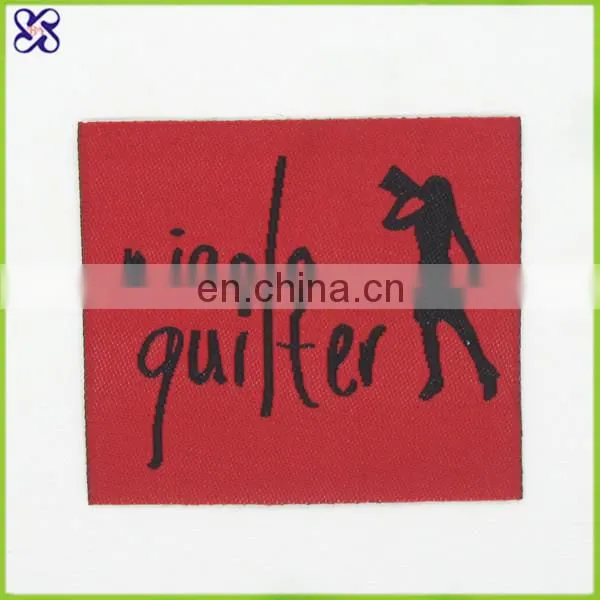 colorful high definition clothing woven label for wallet